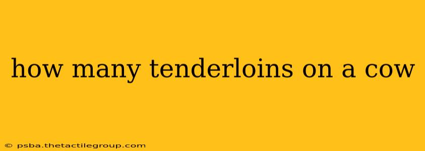 how many tenderloins on a cow