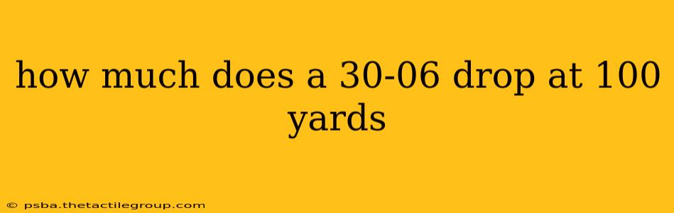 how much does a 30-06 drop at 100 yards