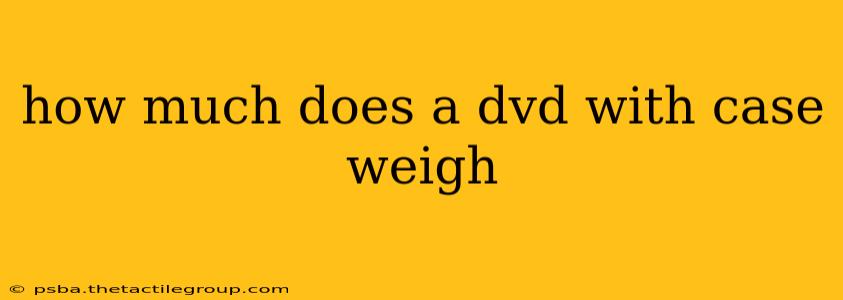 how much does a dvd with case weigh