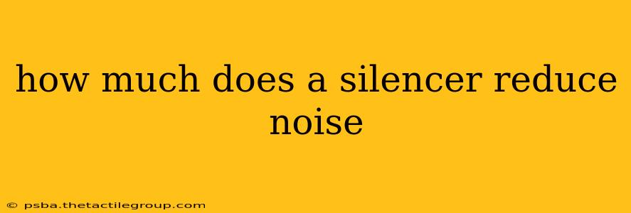 how much does a silencer reduce noise