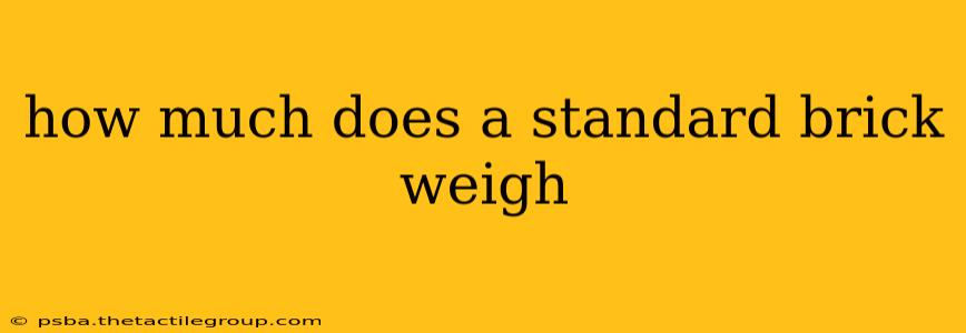 how much does a standard brick weigh