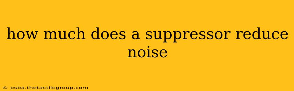 how much does a suppressor reduce noise