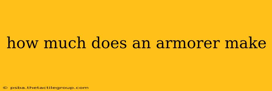 how much does an armorer make