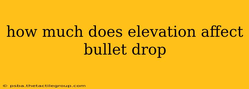 how much does elevation affect bullet drop