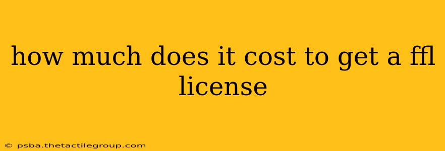 how much does it cost to get a ffl license