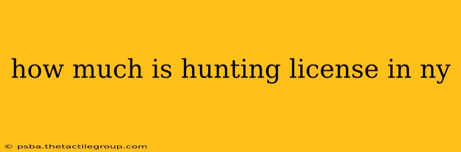 how much is hunting license in ny