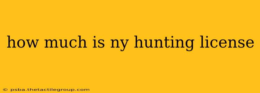 how much is ny hunting license