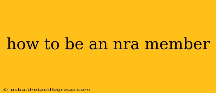 how to be an nra member