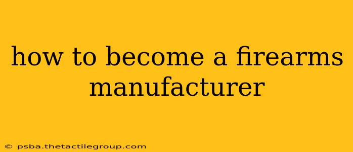 how to become a firearms manufacturer