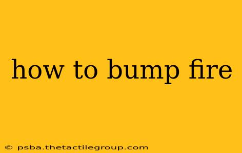 how to bump fire