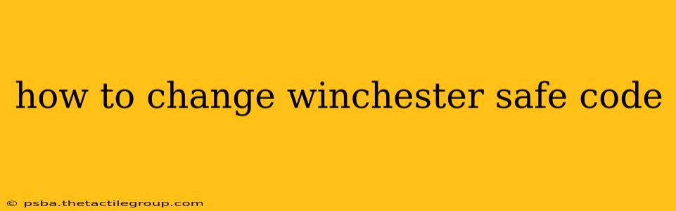 how to change winchester safe code