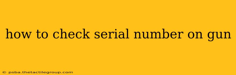 how to check serial number on gun