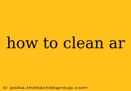 how to clean ar