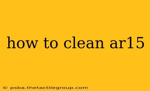 how to clean ar15