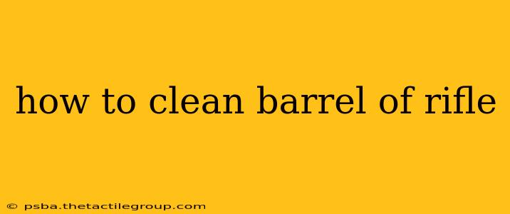 how to clean barrel of rifle