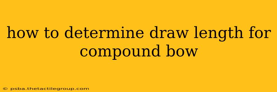 how to determine draw length for compound bow