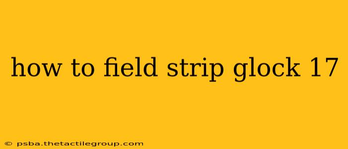 how to field strip glock 17