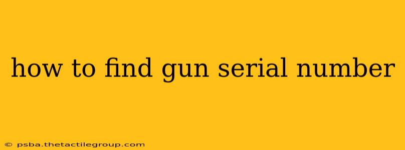 how to find gun serial number