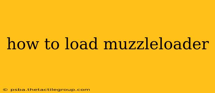 how to load muzzleloader