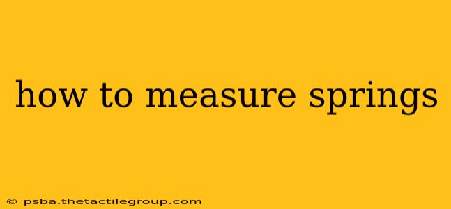 how to measure springs