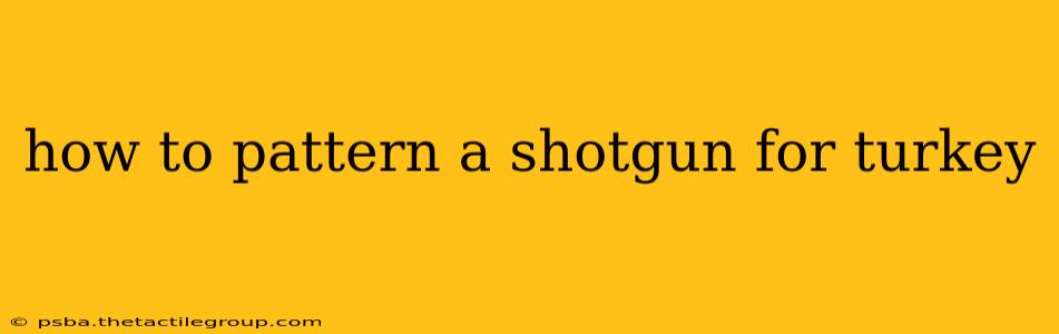 how to pattern a shotgun for turkey