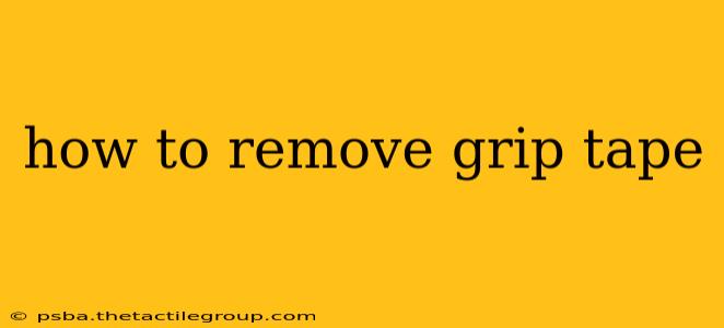 how to remove grip tape