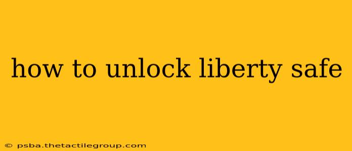 how to unlock liberty safe