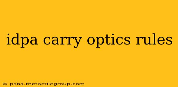 idpa carry optics rules