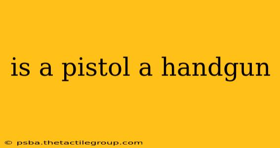 is a pistol a handgun