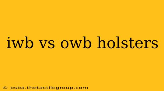 iwb vs owb holsters