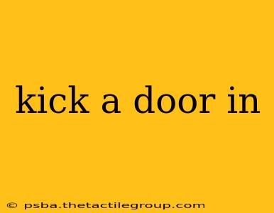 kick a door in