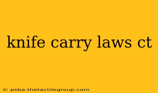 knife carry laws ct