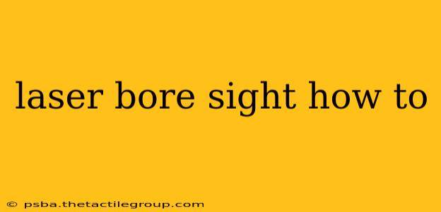 laser bore sight how to