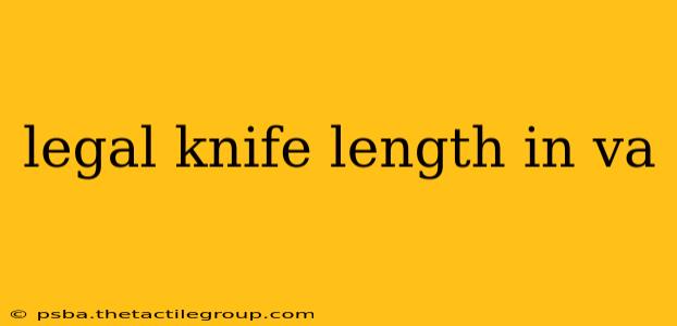 legal knife length in va