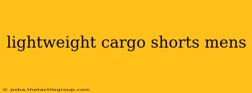 lightweight cargo shorts mens