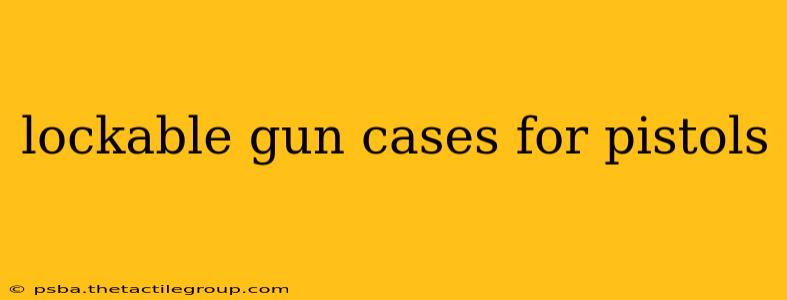 lockable gun cases for pistols