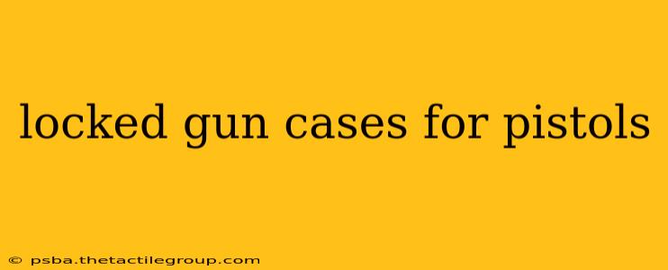 locked gun cases for pistols