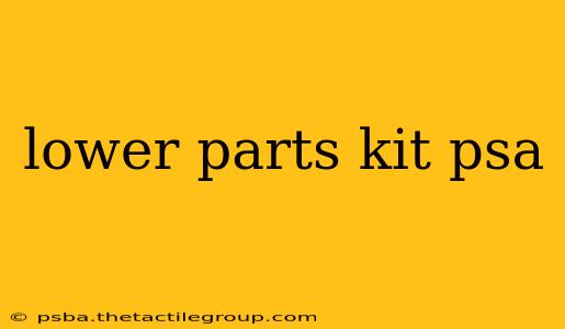 lower parts kit psa