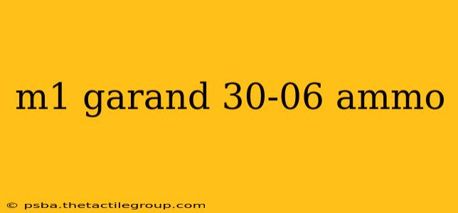 m1 garand 30-06 ammo