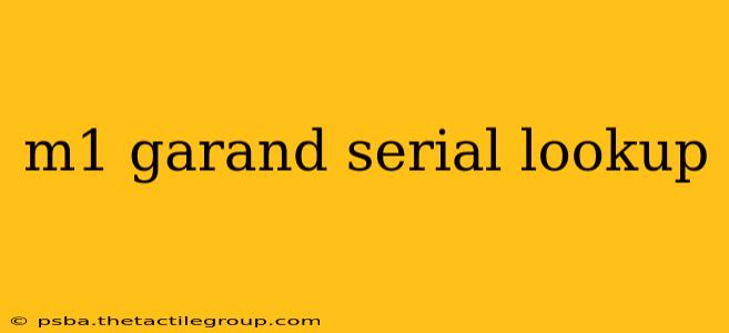 m1 garand serial lookup