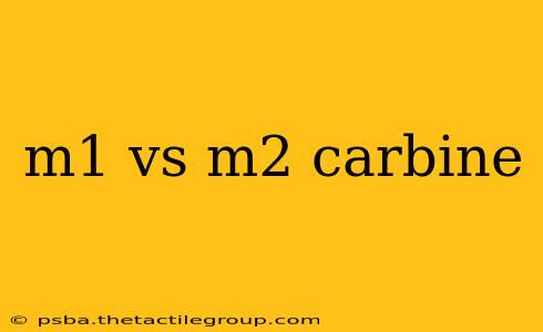 m1 vs m2 carbine