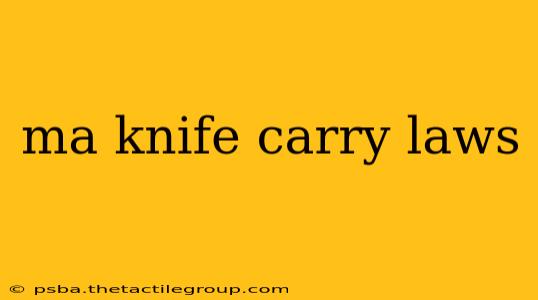 ma knife carry laws