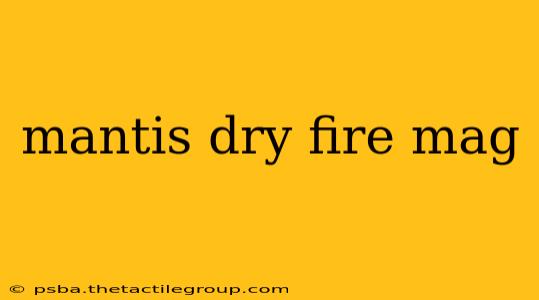 mantis dry fire mag