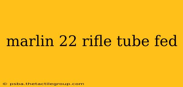 marlin 22 rifle tube fed