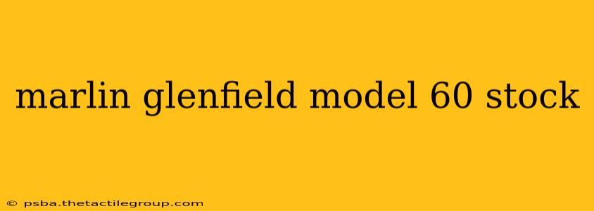 marlin glenfield model 60 stock