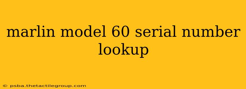 marlin model 60 serial number lookup