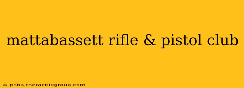 mattabassett rifle & pistol club