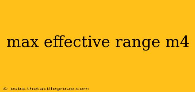 max effective range m4