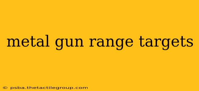 metal gun range targets