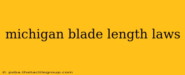 michigan blade length laws